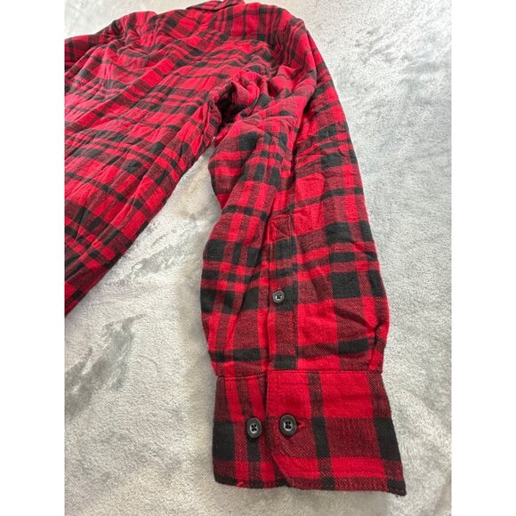 Covington Jacket Men's Medium Red & Black Plaid Casual Outdoor Wear - Picture 8 of 11